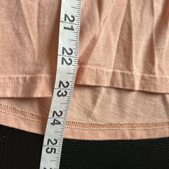 Sezane Amour Libre T Shirt Free Love Cotton Peach Short Sleeve Sz M NEW - Picture 10 of 10